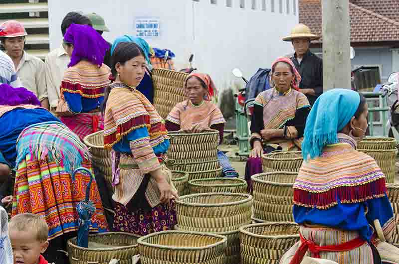 261 - Vietnam - Bac Ha - mercado